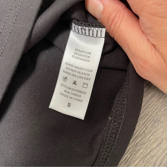 W5 Black Fringe Women's Top Size S - Picture 5 of 6